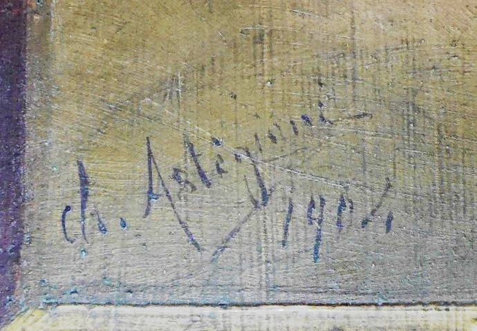 Rue du Commissaire Philippe. Signé Astegiani, 1904