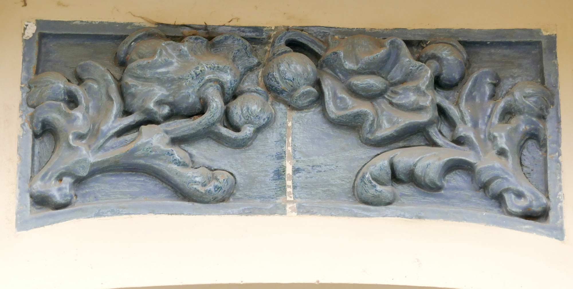 Rue Franc, 1910 - Remarquez la fleur centrale, à cheval sur deux carreaux