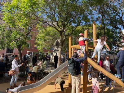 Les enfants s’approprient la place Roquelaine