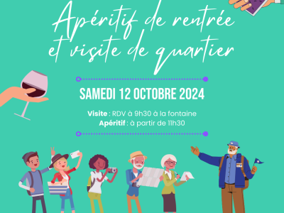 Visite de quartier et apéritif de rentrée samedi 12 octobre